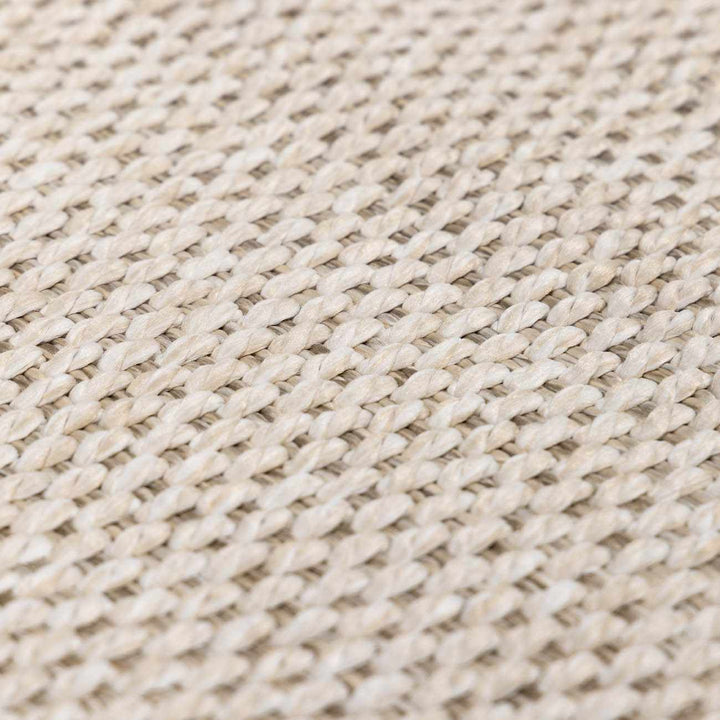 Midha Modern Solid Beige Machine Woven Rug