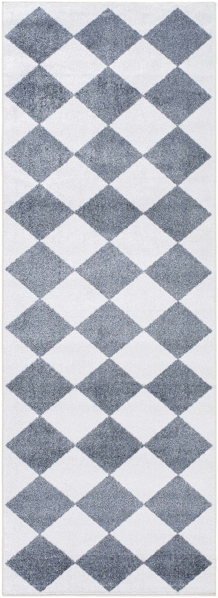 Ulric Modern Geometrical Gray Washable Area Rug