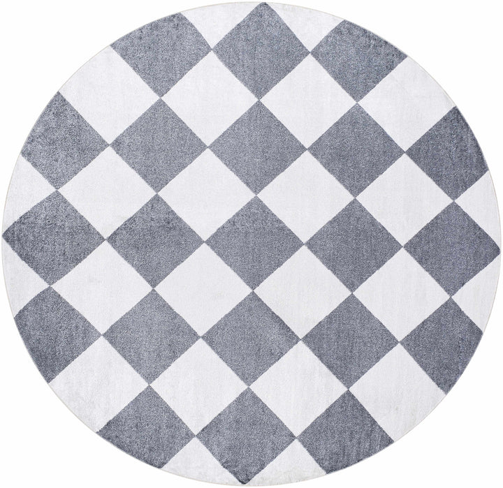 Ulric Modern Geometrical Gray Washable Area Rug