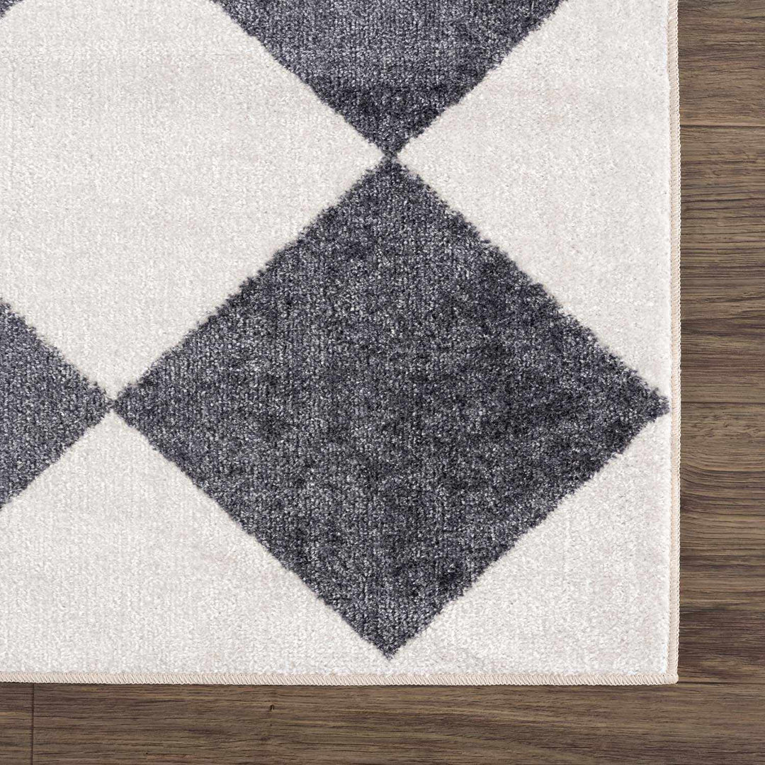Ulric Modern Geometrical Gray Washable Area Rug