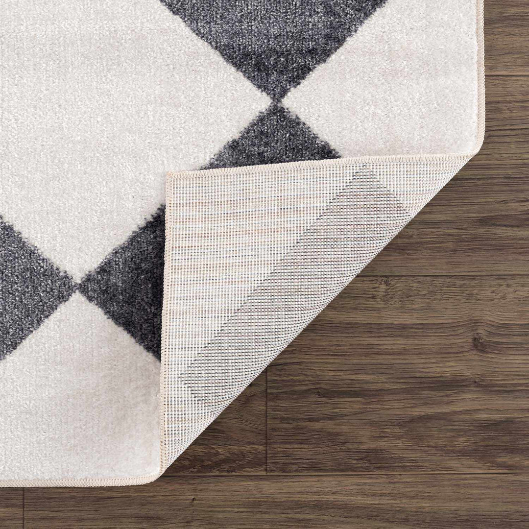 Ulric Modern Geometrical Gray Washable Area Rug