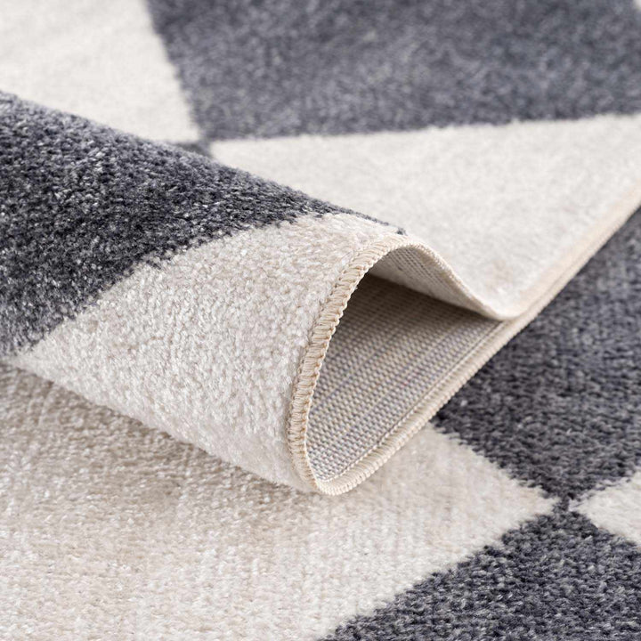 Ulric Modern Geometrical Gray Washable Area Rug