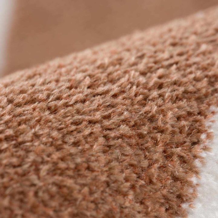 Ulric Modern Geometrical Brown And White Washable Area Rug