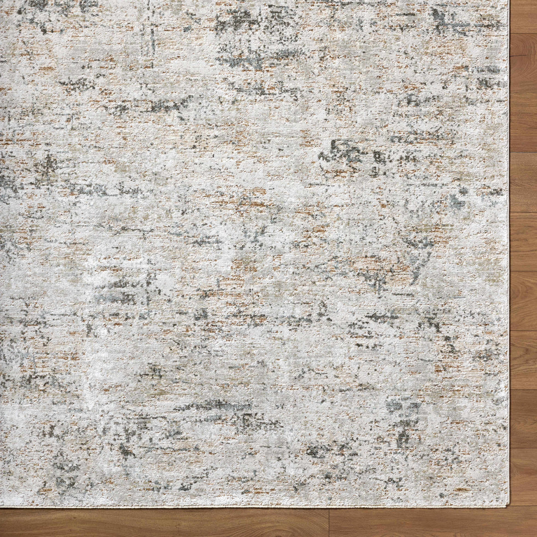 Meral Modern Abstract Design Beige And Gray Area Rug