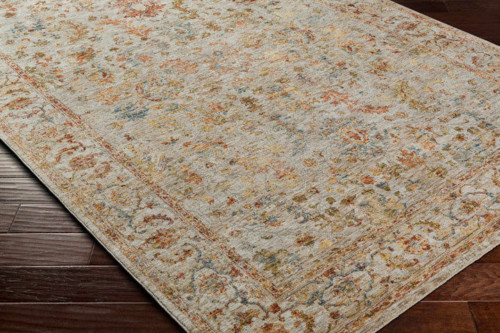Asabi Ivory And Mustard Traditional Style Rug
