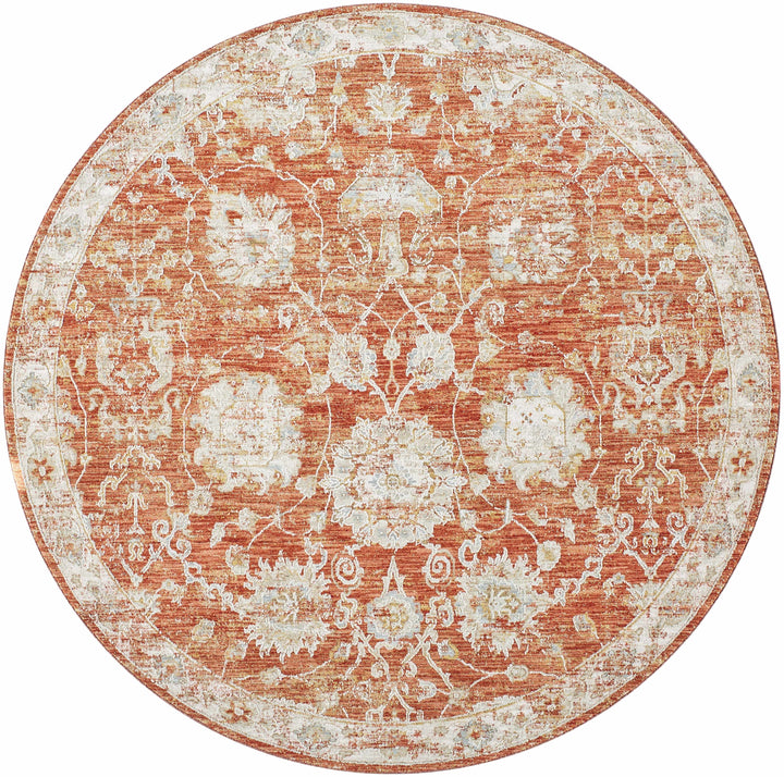 Manawan Traditional Area Rug – Cream, Rust & Olive