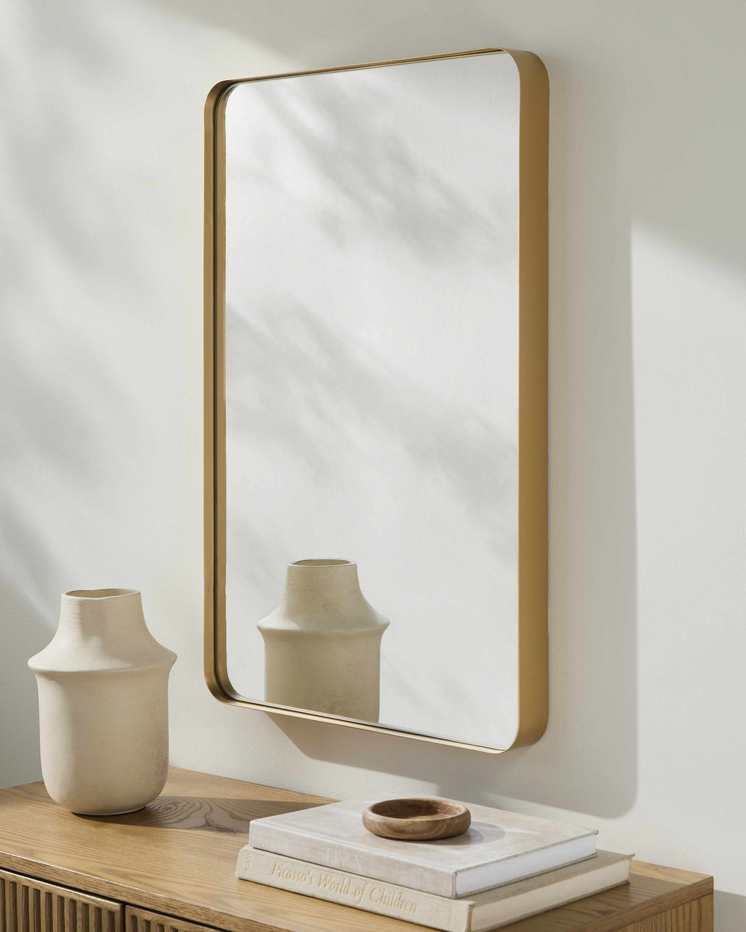 Tubii Gold Mirror with Iron Frame