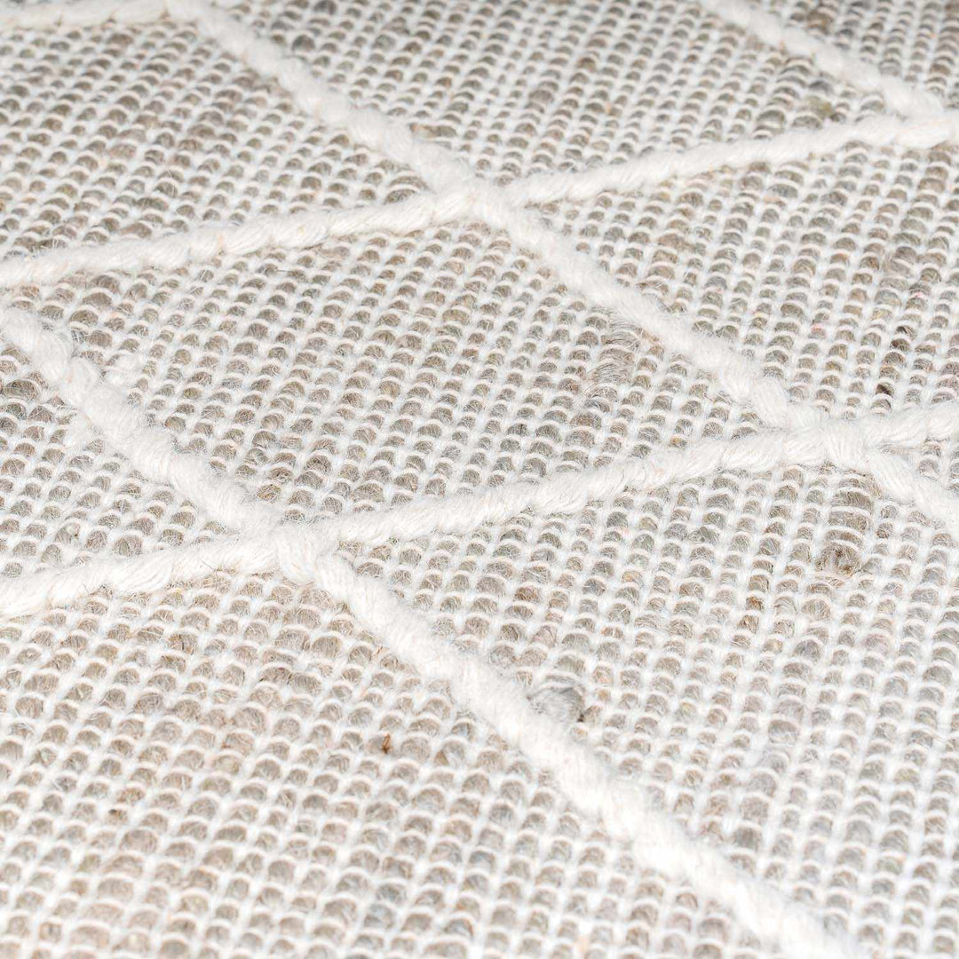 Marbletown Cream And Gray Hand Woven Jute & Wool Rug