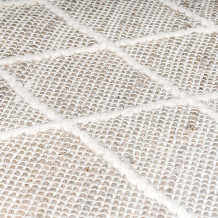 Marbletown Cream And Gray Hand Woven Jute & Wool Rug