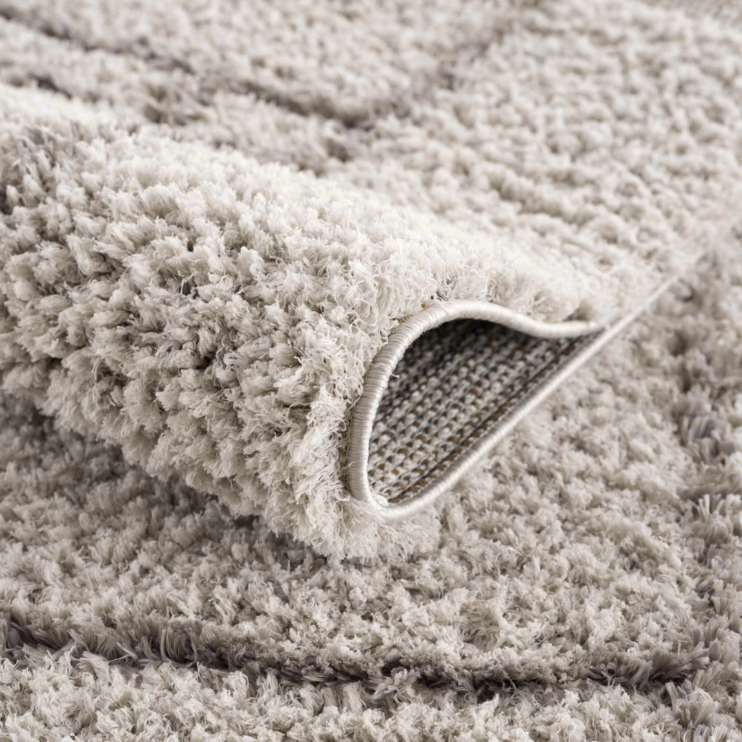 Andia Modern Abstract Design Silver And Gray Area Rug