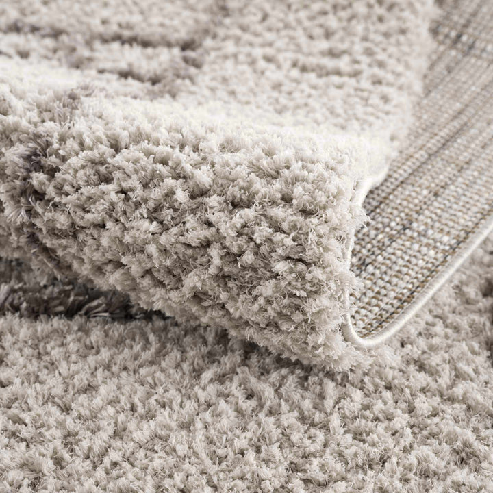 Andia Modern Abstract Design Silver And Gray Area Rug