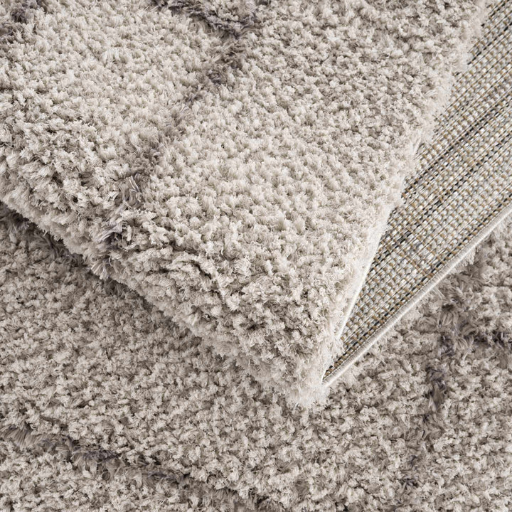 Andia Modern Abstract Design Silver And Gray Area Rug