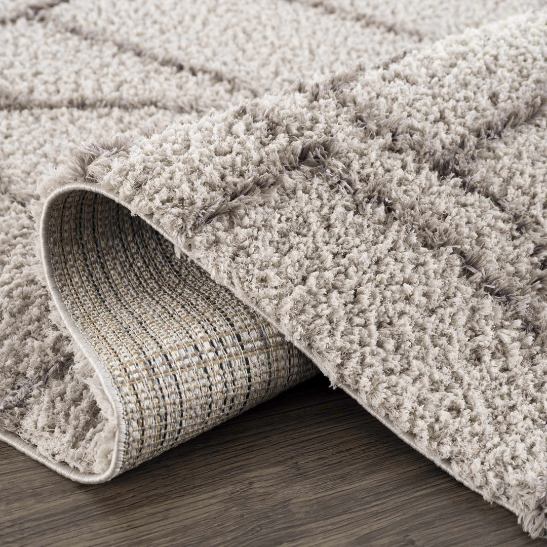 Andia Modern Abstract Design Silver And Gray Area Rug