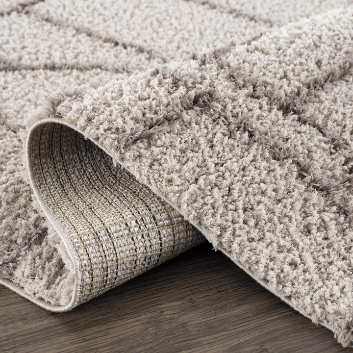 Andia Modern Abstract Design Silver And Gray Area Rug