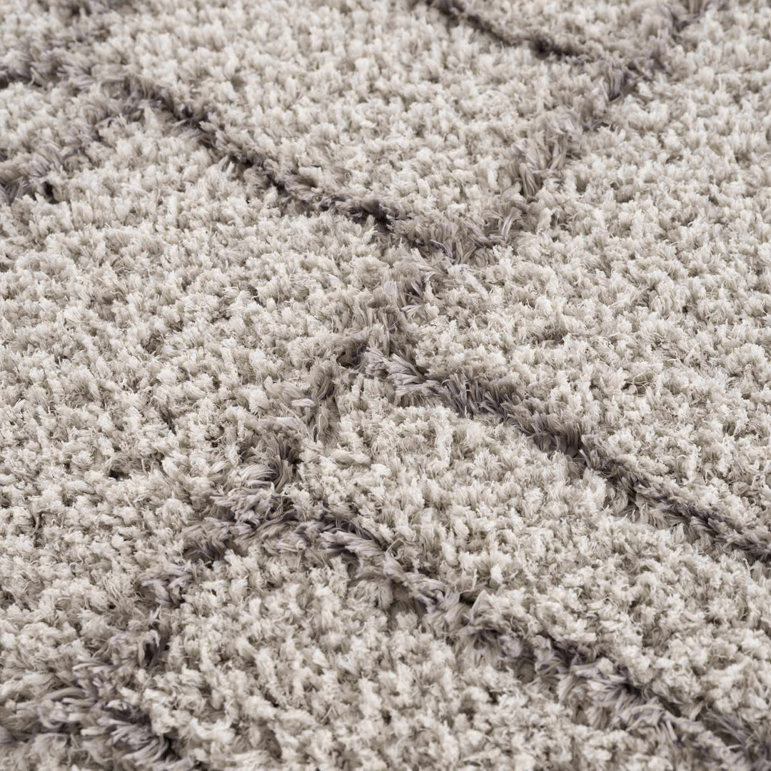 Andia Modern Abstract Design Silver And Gray Area Rug