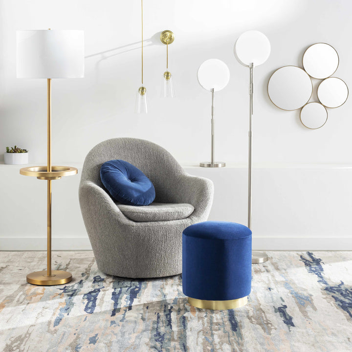 Cavan White Iron & Acrylic Floor Lamp | Traditional Accent Lighting