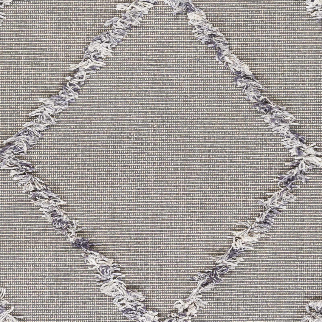 Needville Gray Modern Geometrical Design Hand Woven Area Rug