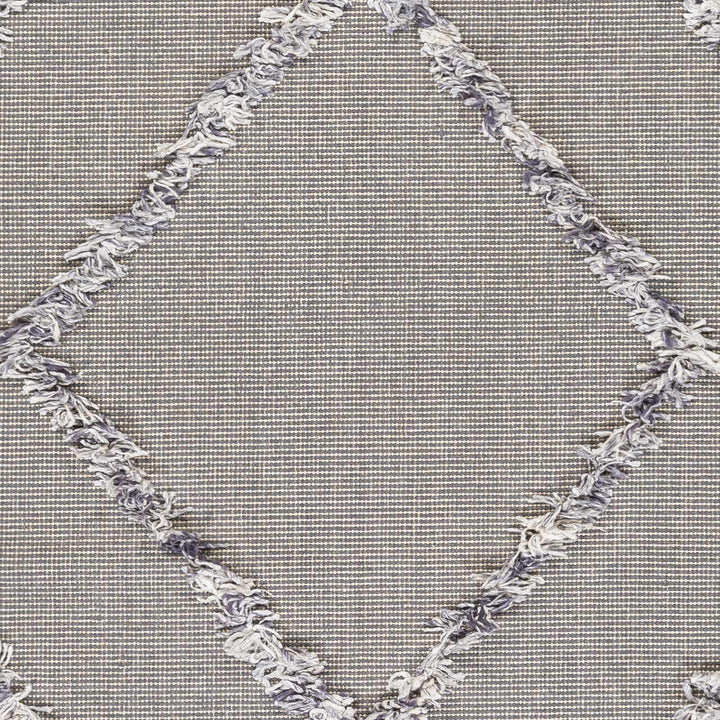 Needville Gray Modern Geometrical Design Hand Woven Area Rug