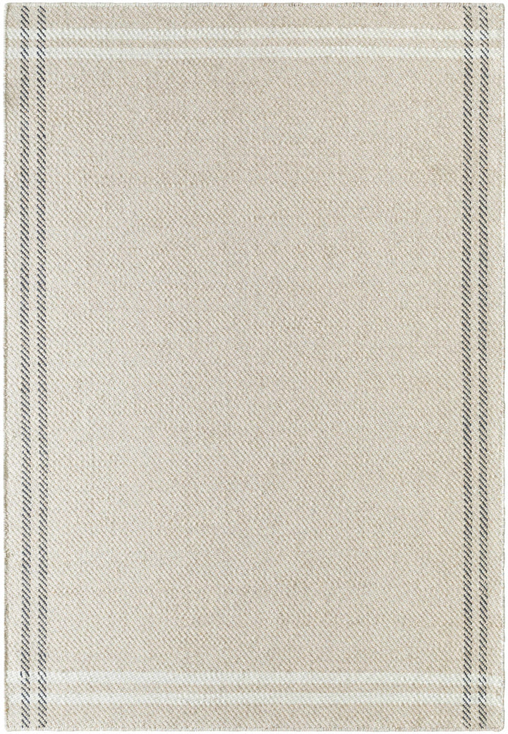 Nimue Modern Style Beige Hand Woven Wool Area Rug