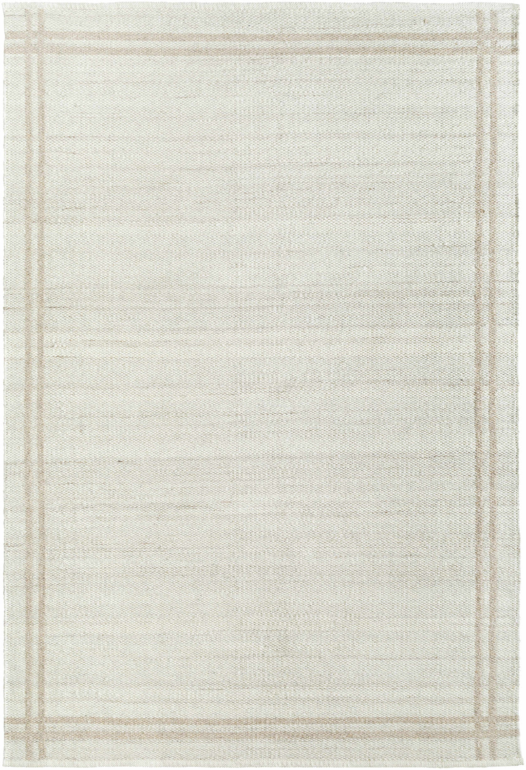 Nimue Modern Style Beige And Brown Hand Woven Wool Area Rug