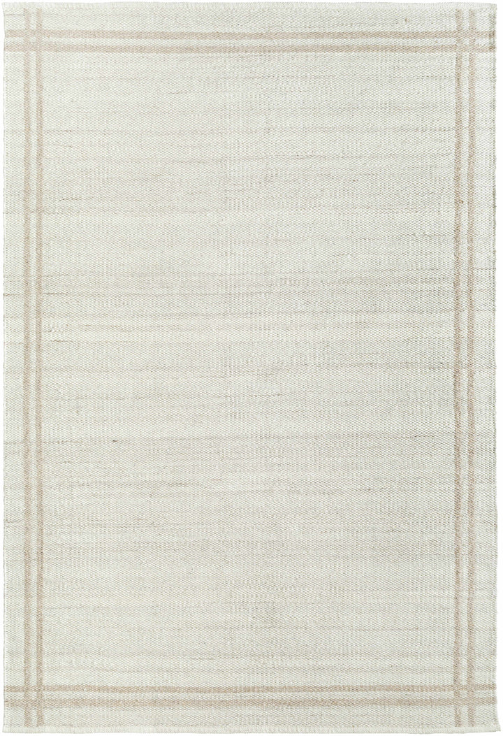 Nimue Modern Style Beige And Brown Hand Woven Wool Area Rug