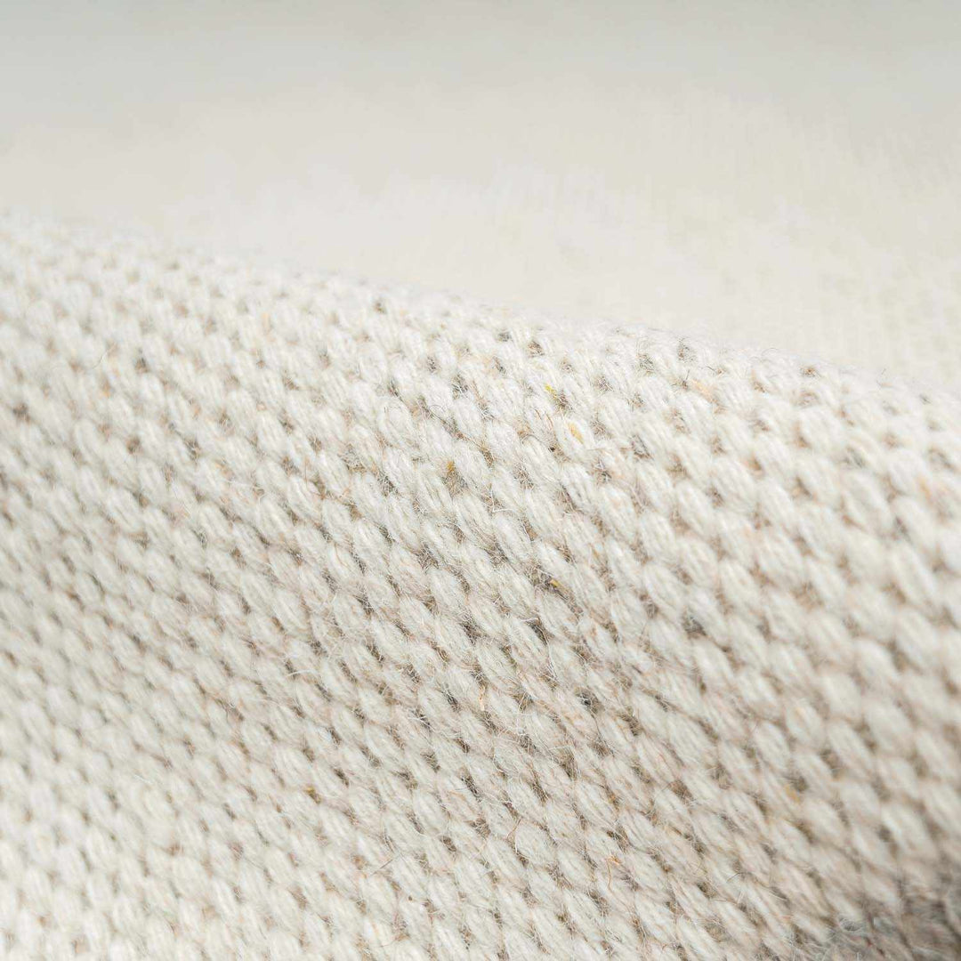 Nimue Ivory Modern Style Hand Woven Wool Area Rug