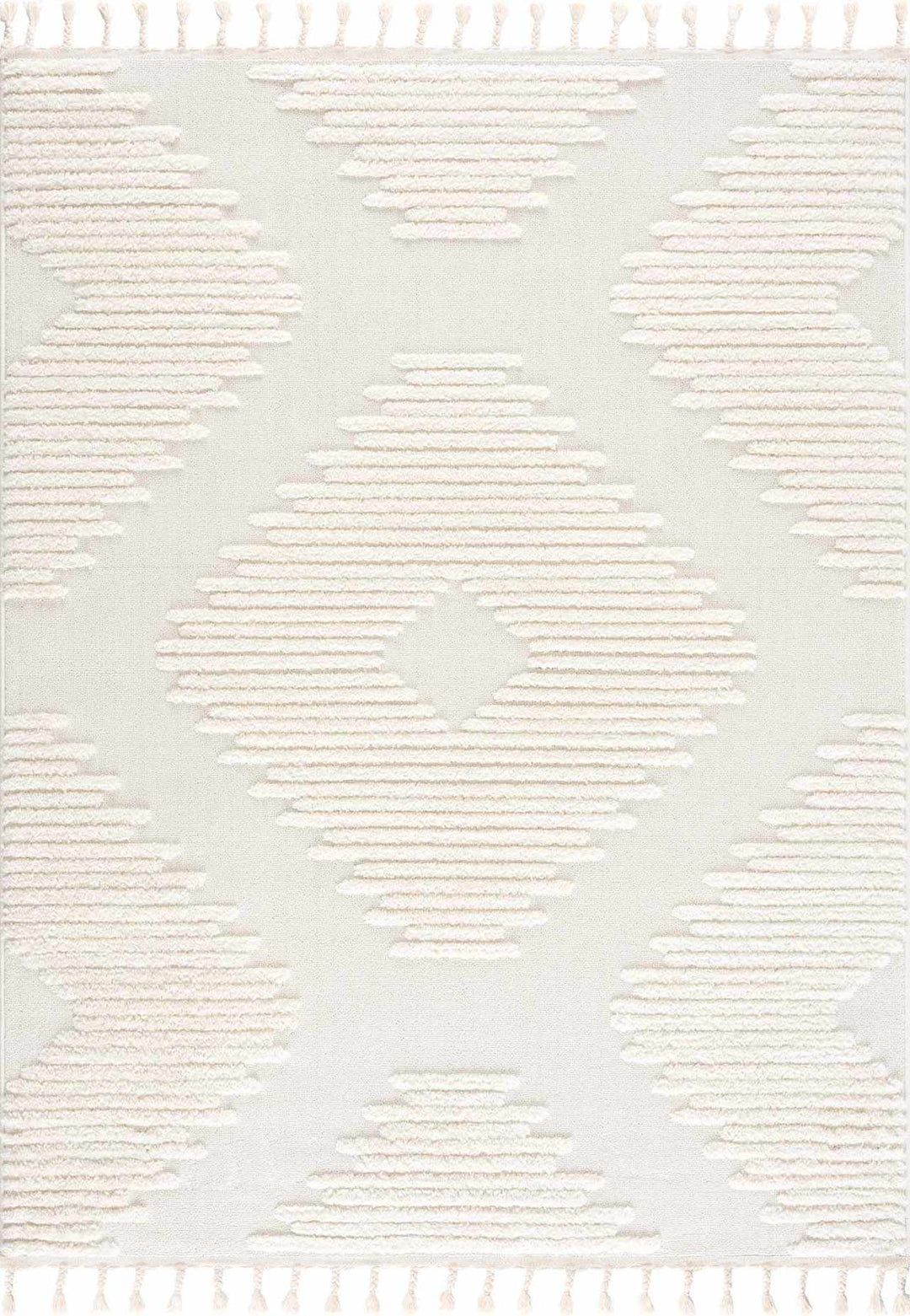 Palimbang Modern Geometric Design Ivory Area Rug