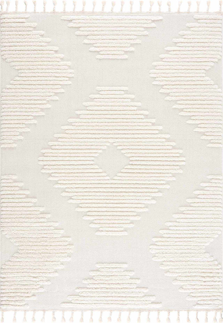 Palimbang Modern Geometric Design Ivory Area Rug