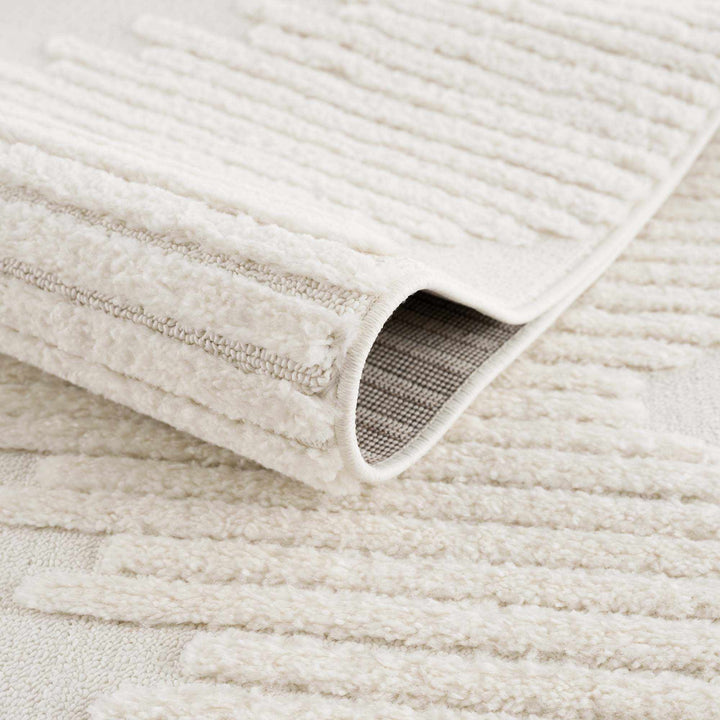 Palimbang Modern Geometric Design Ivory Area Rug