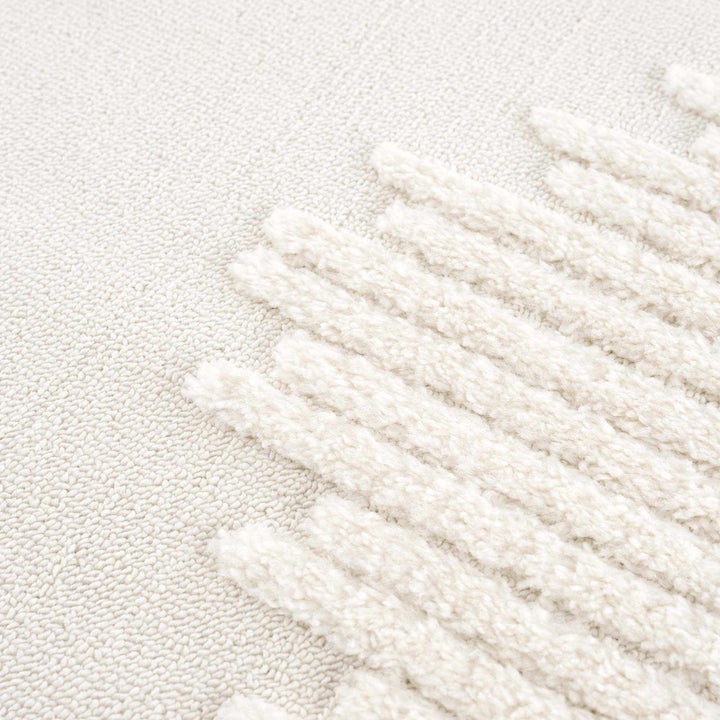 Palimbang Modern Geometric Design Ivory Area Rug
