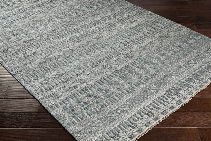 Normanhurst Modern Style Gray Hand Knotted Area Rug