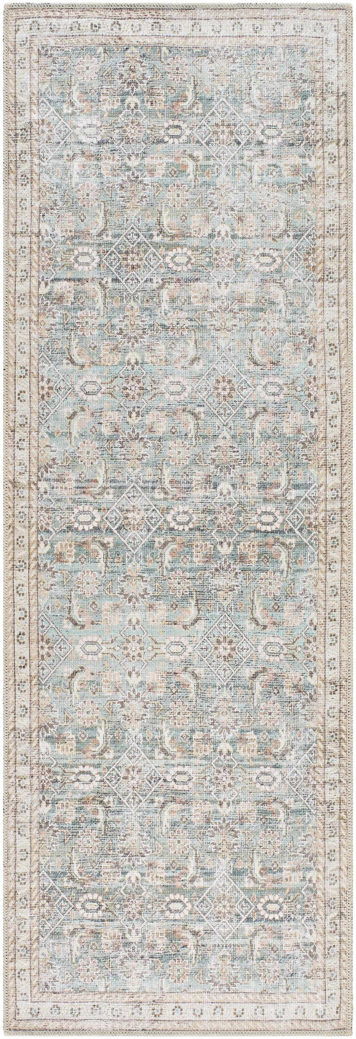 Ayanna Traditional Transitional Gray Washable Rug