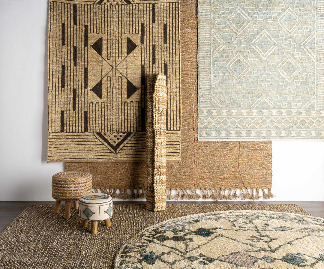 Berowra Modern Blue And Beige Hand Woven Area Rug