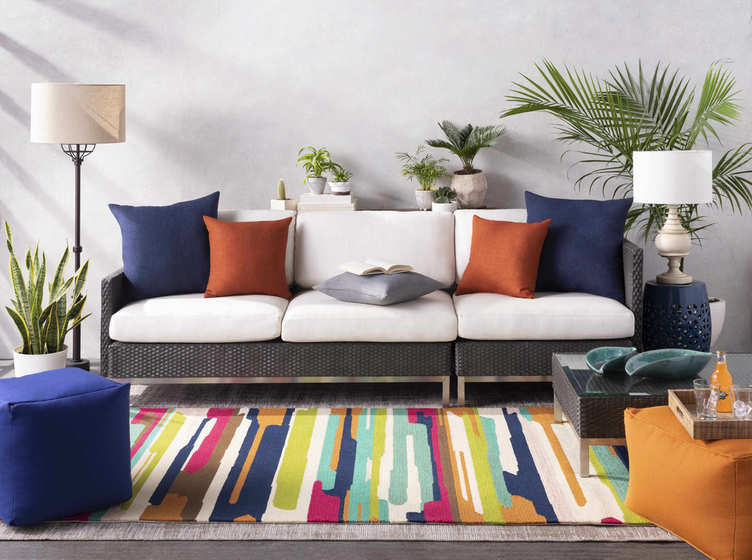 Andalusia Modern Style Gray Outdoor Area Rug