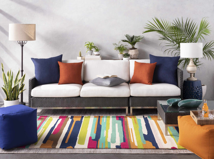 Andalusia Modern Style Gray Outdoor Area Rug