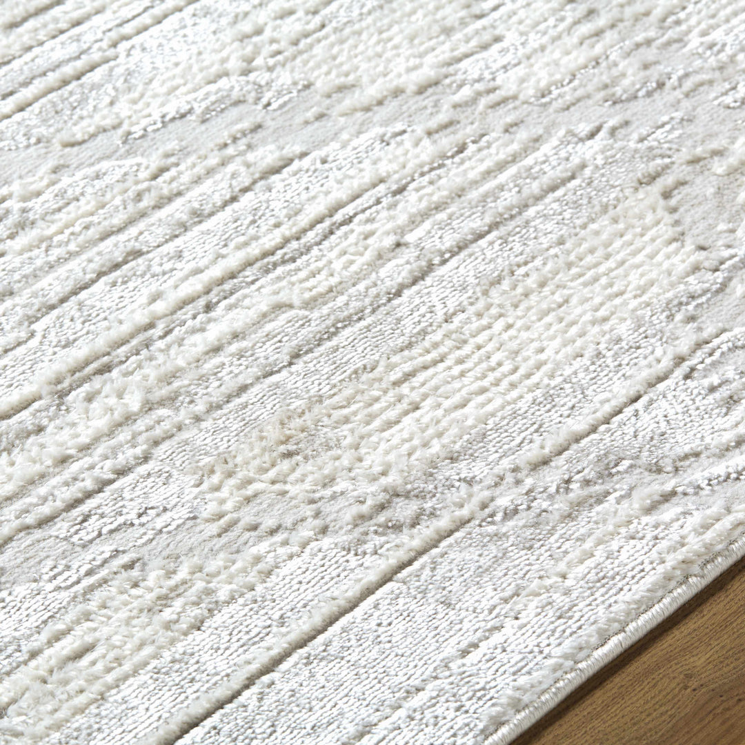 Akilah Contemporary Geometrical Ivory And Gray Rug