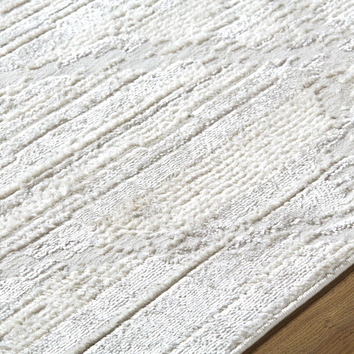 Akilah Contemporary Geometrical Ivory And Gray Rug