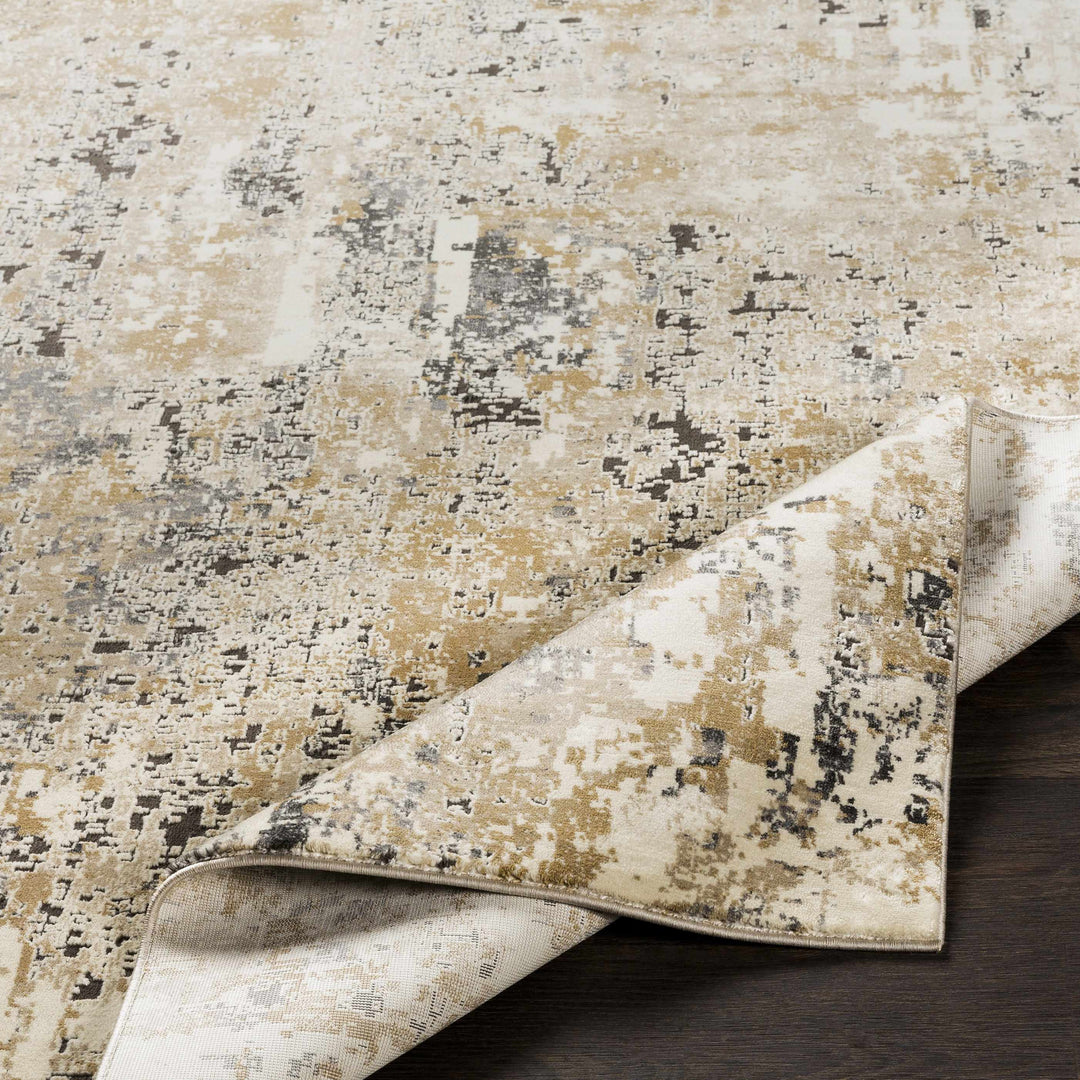 Pewamo Beige Modern Abstract Design Area Rug
