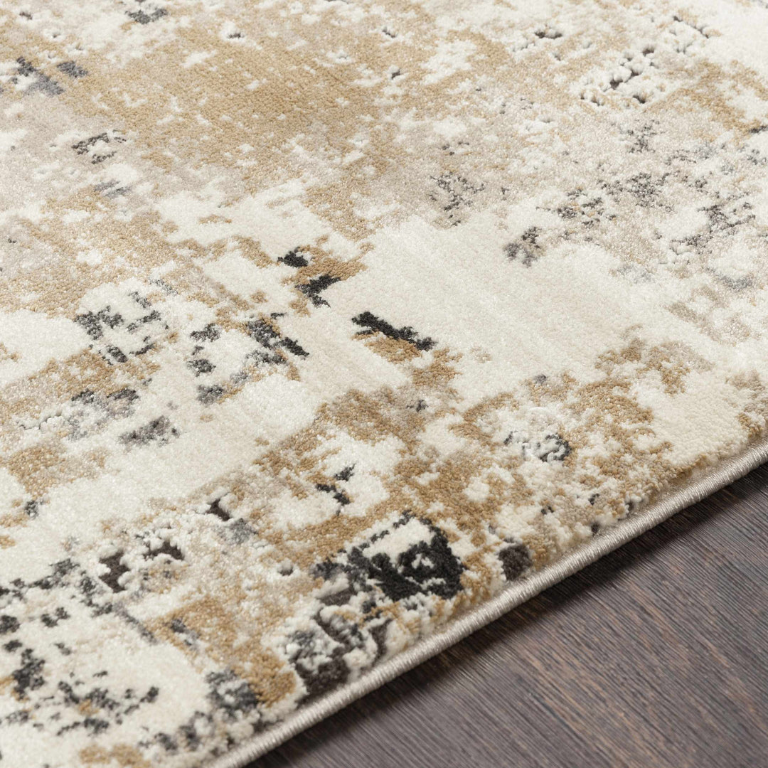 Pewamo Beige Modern Abstract Design Area Rug