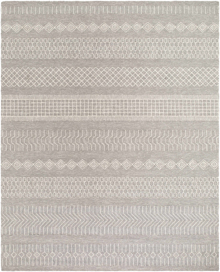 Pewsey Ivory And Gray Modern Geometrical Outdoor Area Rug
