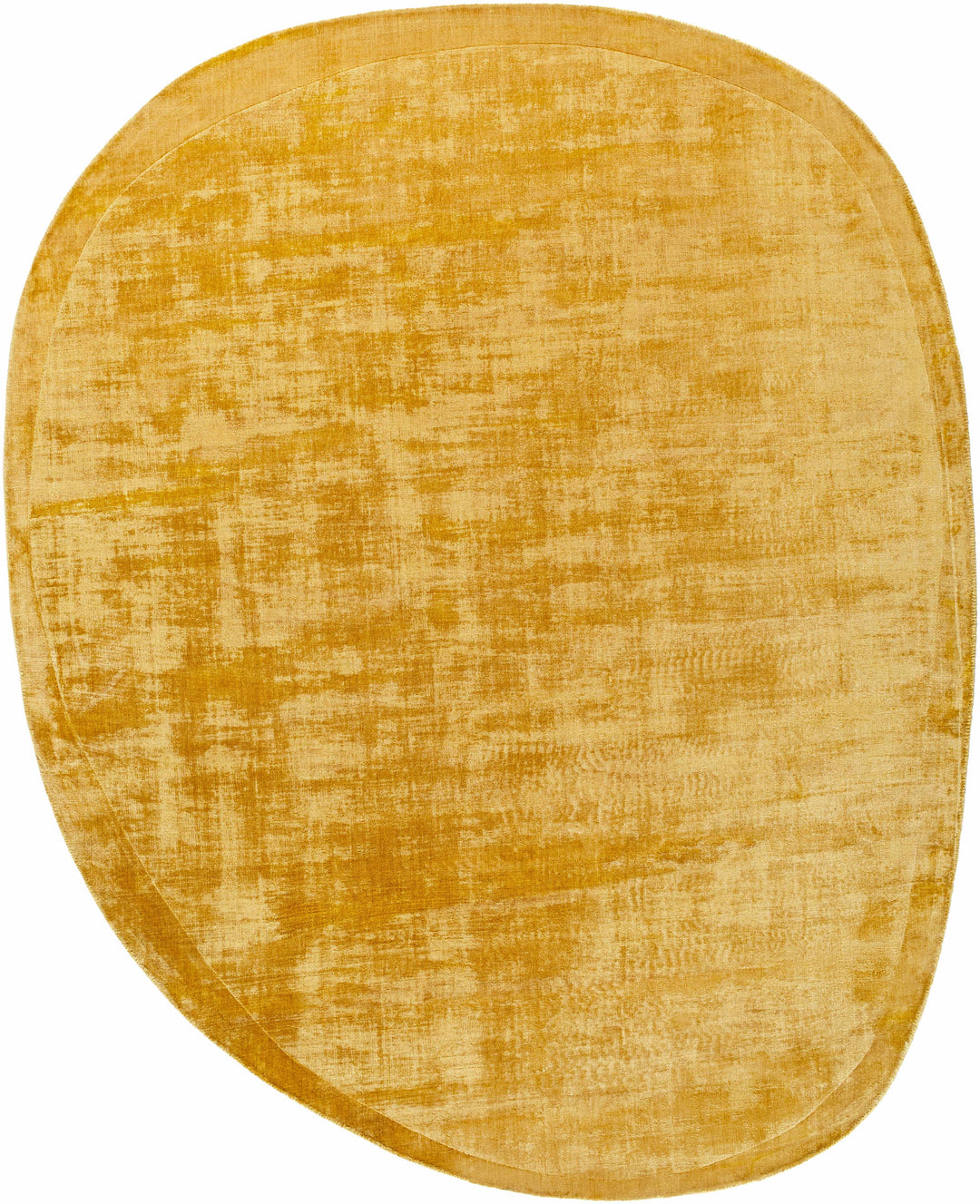 Anjang Modern Style Gold Hand Loom Viscose Rug