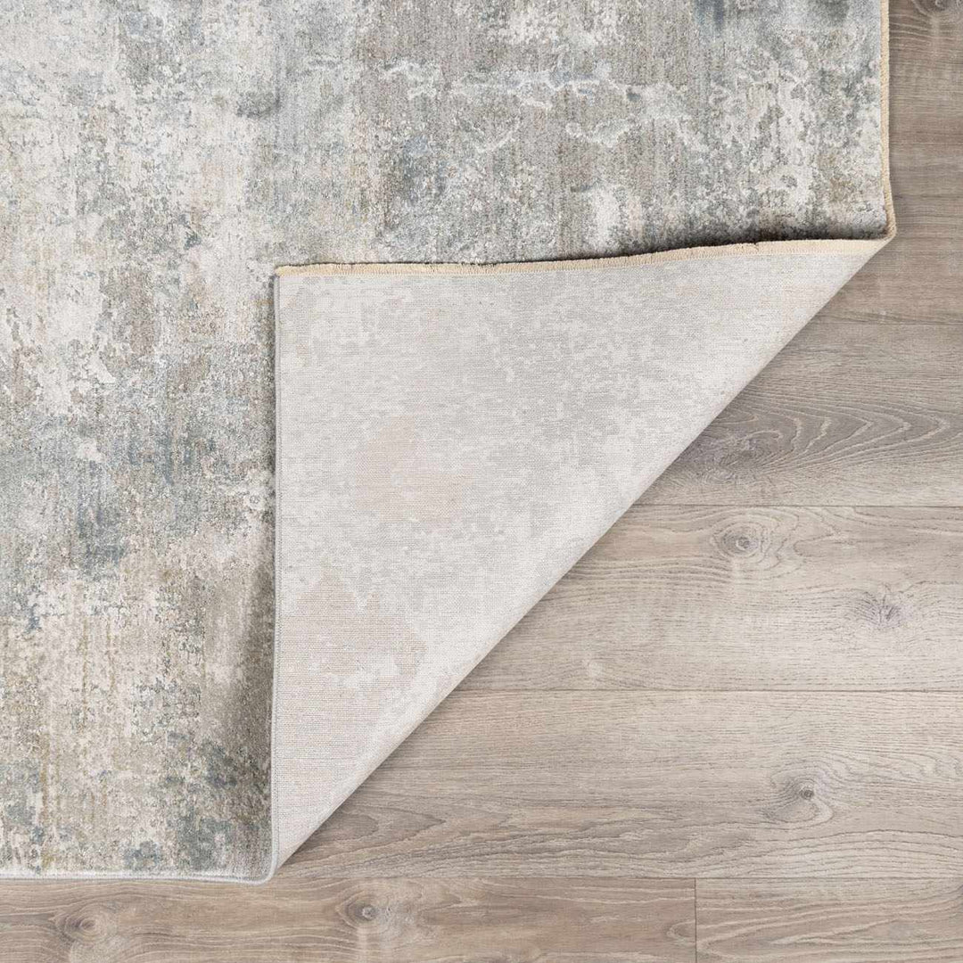 Pialba Modern Abstract Design Gray And Ivory Area Rug
