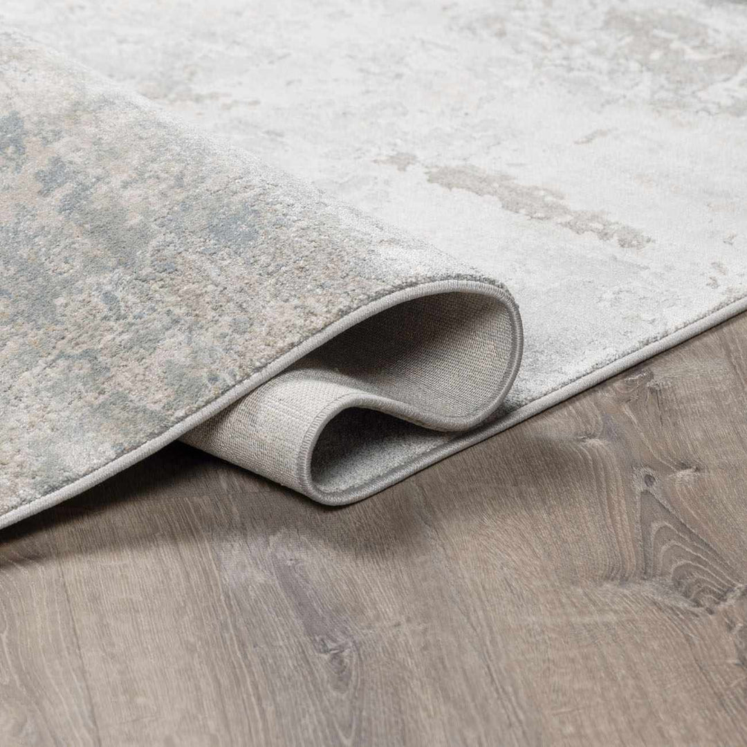 Pialba Modern Abstract Design Gray And Ivory Area Rug