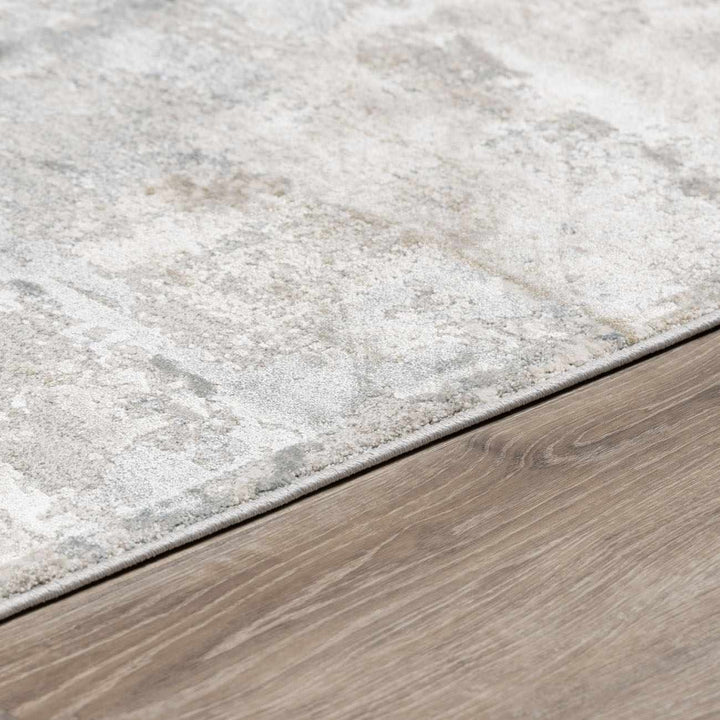 Pialba Modern Abstract Design Gray And Ivory Area Rug