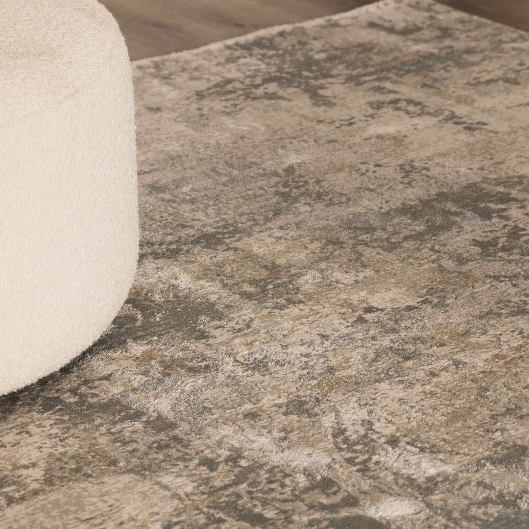 Pialba Modern Abstract Design Gray And Ivory Area Rug