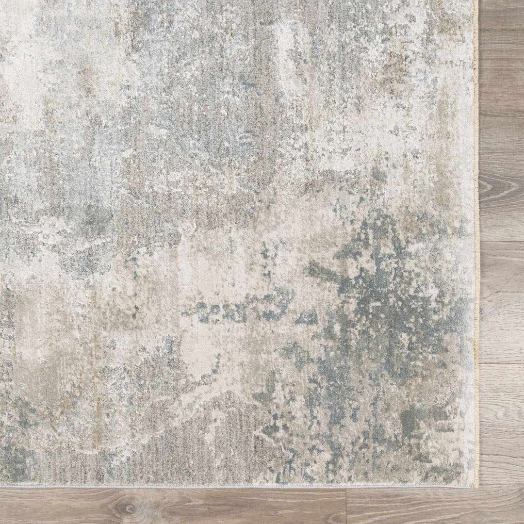 Pialba Modern Abstract Design Gray And Ivory Area Rug