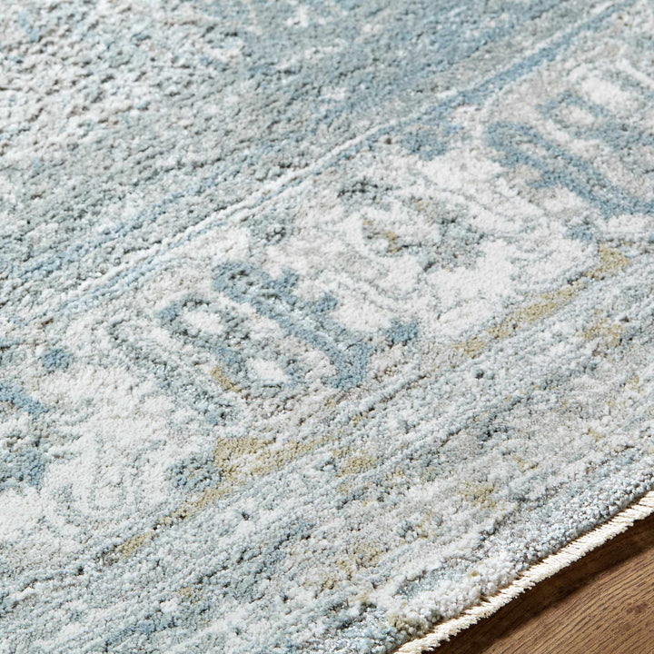 Pryce Traditional Style Gray And Blue Rug
