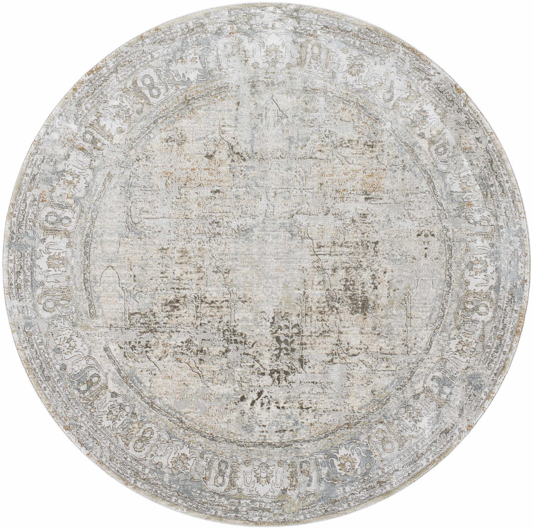 Pryce Traditional Style Beige And Gray Area Rug