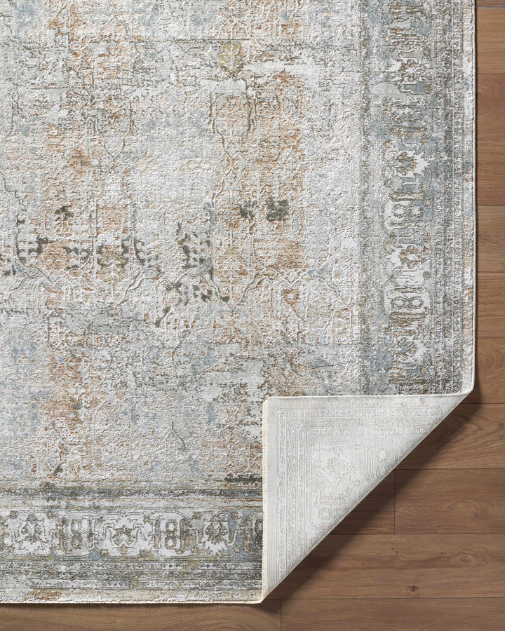 Pryce Traditional Style Beige And Gray Area Rug