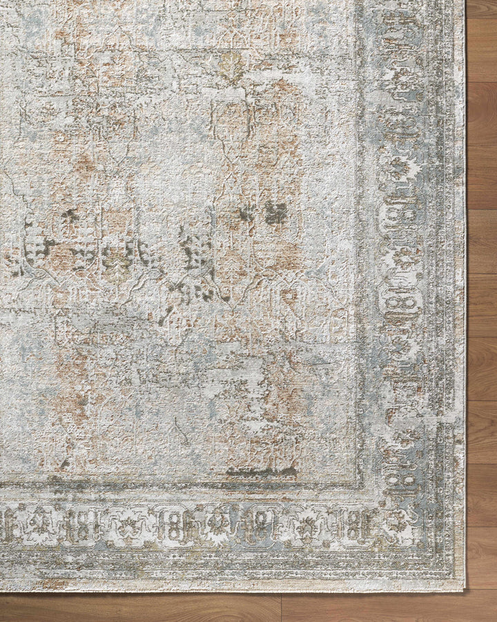 Pryce Traditional Style Beige And Gray Area Rug